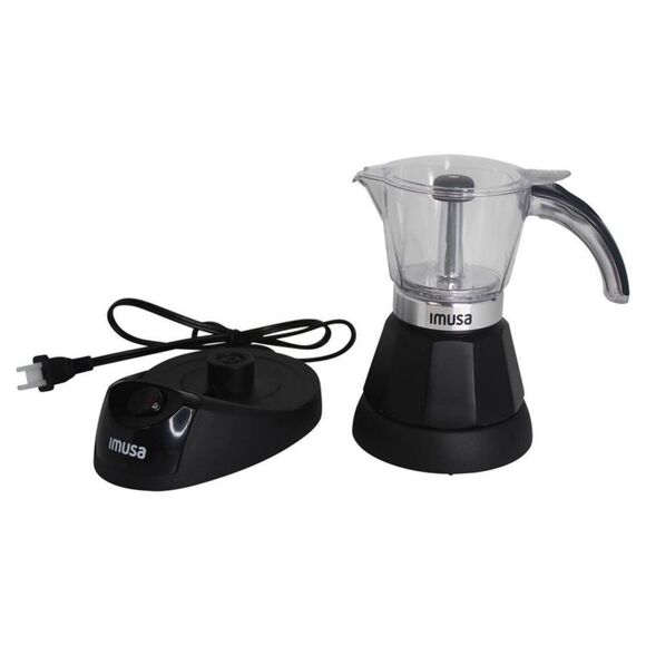 Open Box - IMUSA - Aluminium Espresso Maker Black Black - Picture 2 of 6